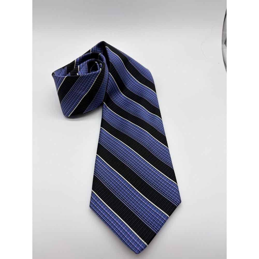 Robert Talbott, Best of Class, Periwinkle/Navy Necktie, Silk, Made USA